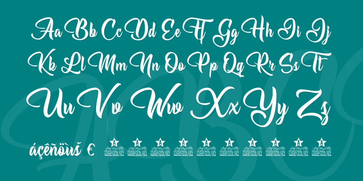 Allessa Personal Use Font preview 5
