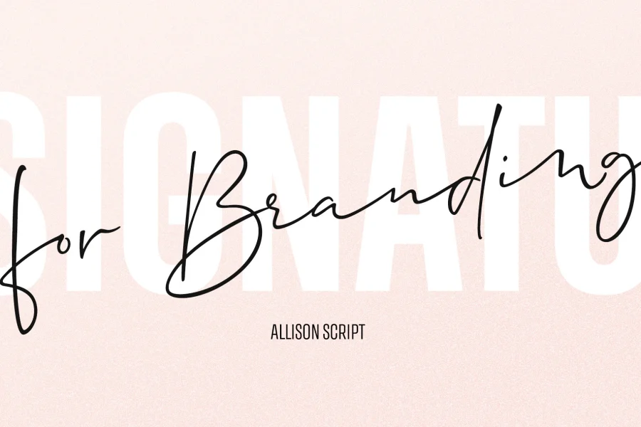 Allison Script Font preview 3