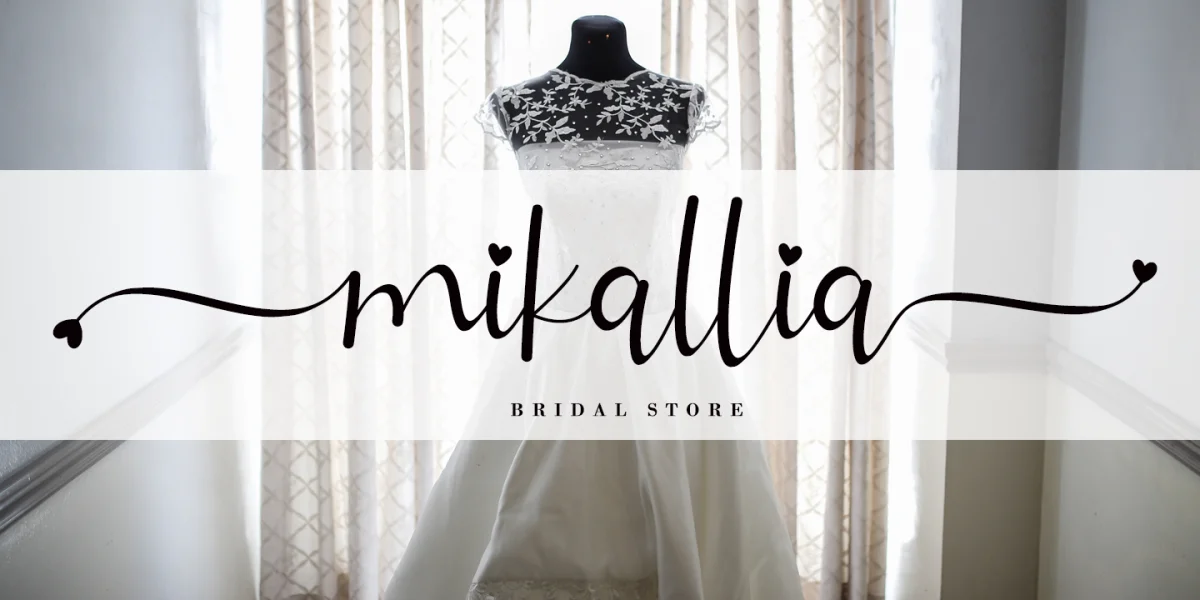 Allitta Calligraphy Font preview 3