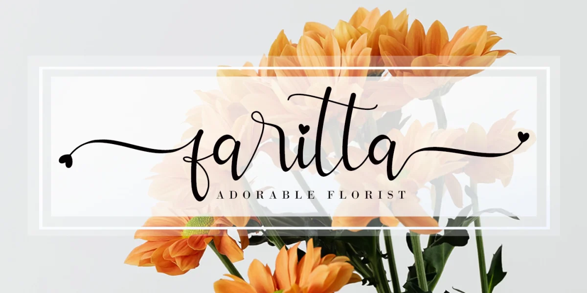 Allitta Calligraphy Font preview 4