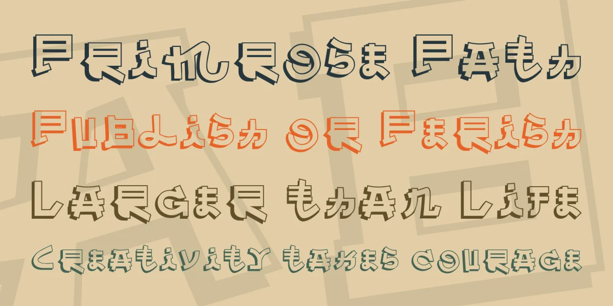 Almost Japanese Comic Font preview 2