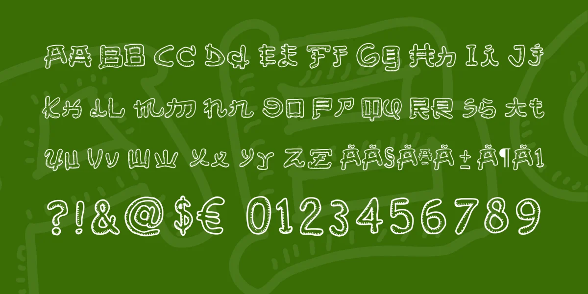 Almost Japanese Smooth Font preview 3