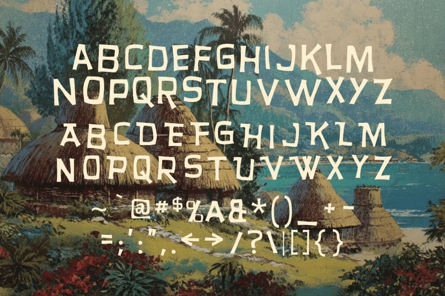 Aloha Pop Font preview 2
