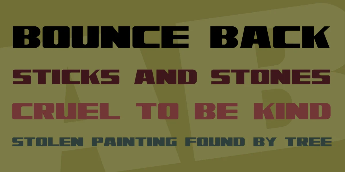 Alpenkreuzer Font preview 4