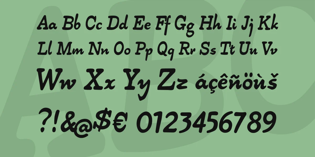 Alpha54 Font preview 4