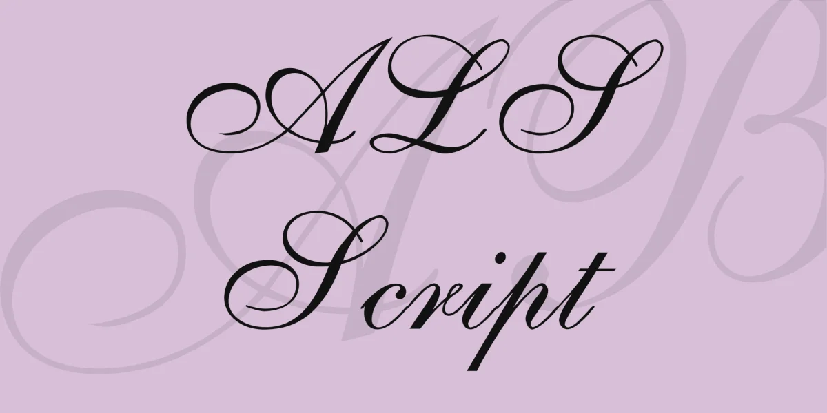 ALS Script Font