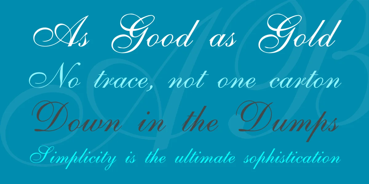 ALS Script Font preview 2