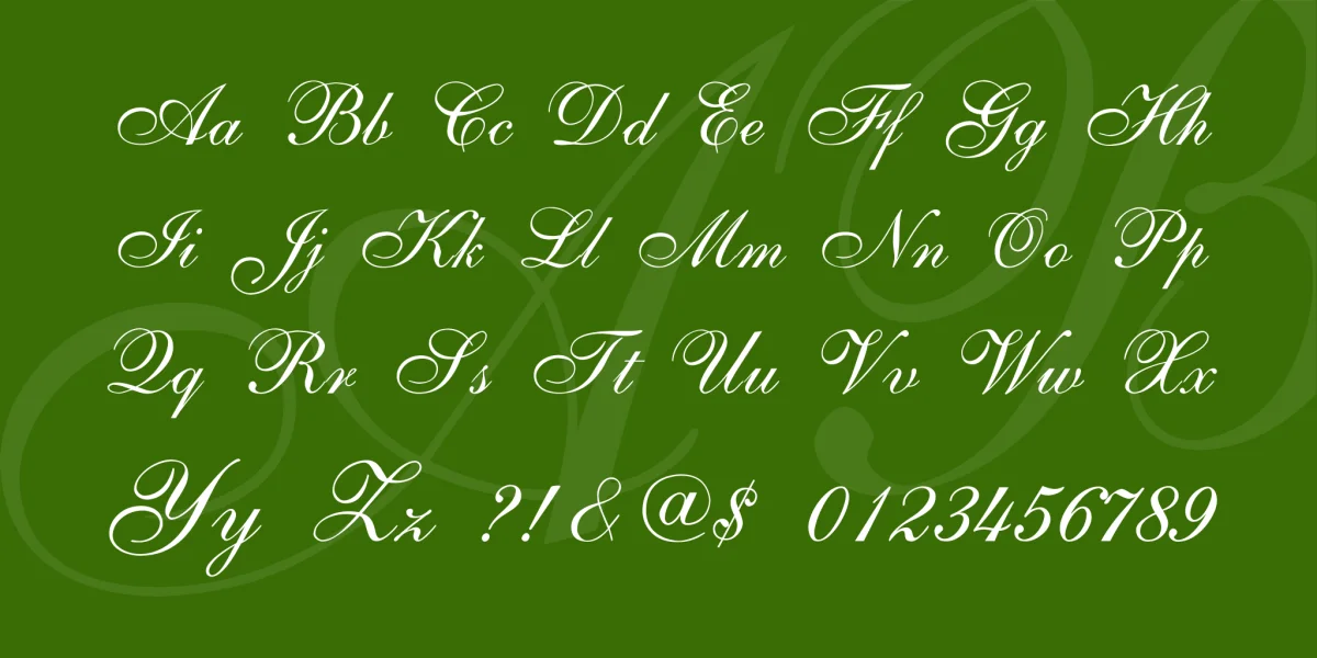ALS Script Font preview 4