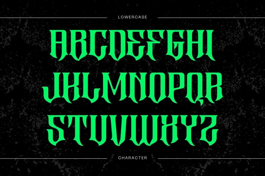 Altar Gothic Demo Font preview 3