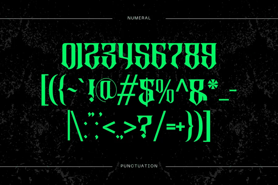 Altar Gothic Demo Font preview 5