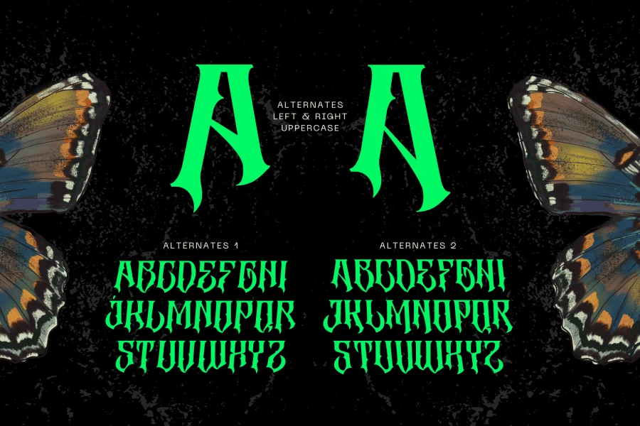 Altar Gothic Demo Font preview 9