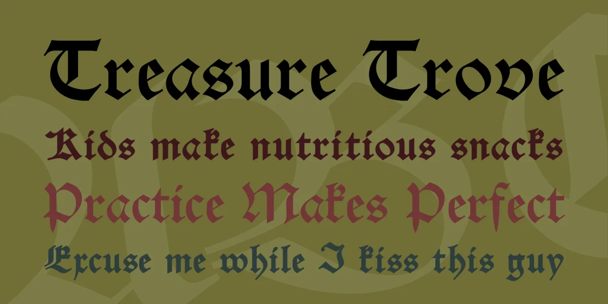 Alte Schwabacher Font Family preview 2