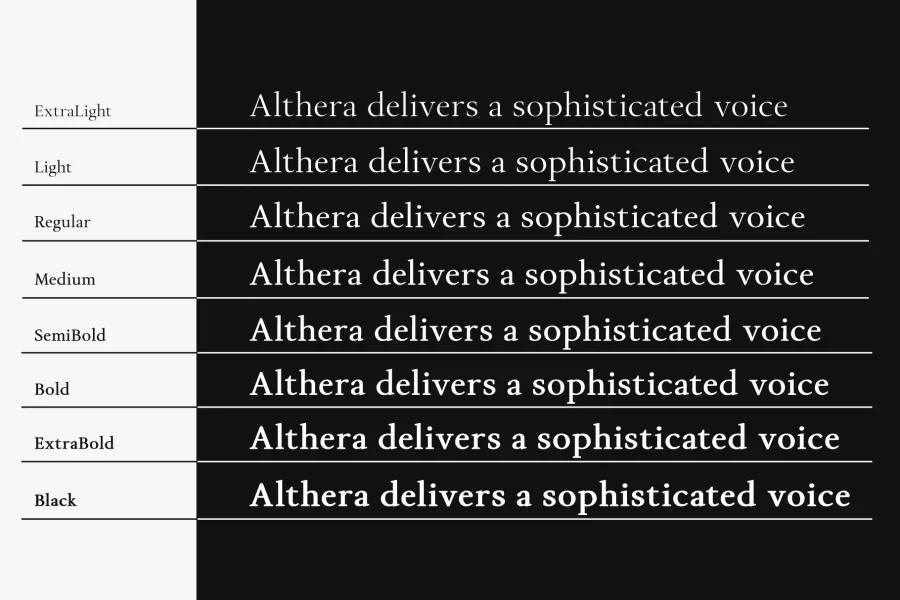 Althera Font preview 10