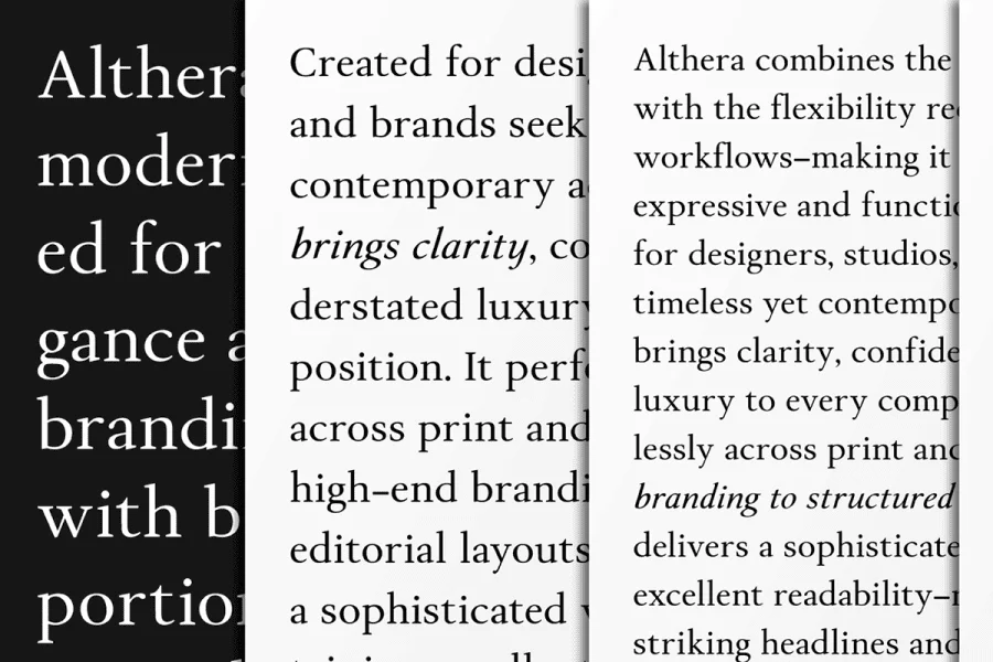 Althera Font preview 7