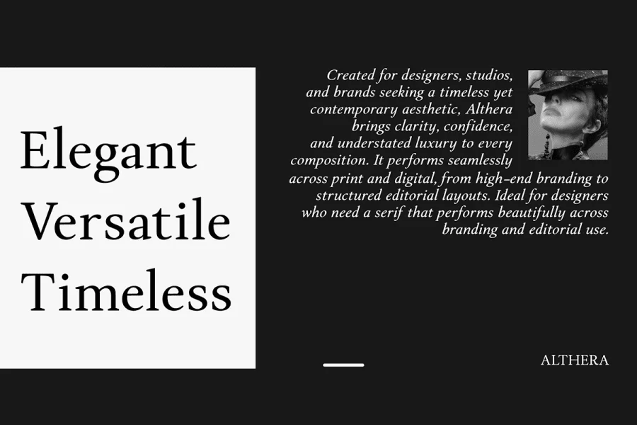 Althera Font preview 9