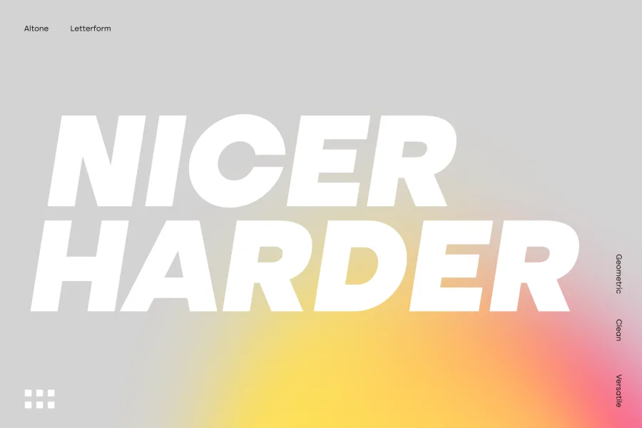 Altone Trial Font Family preview 3