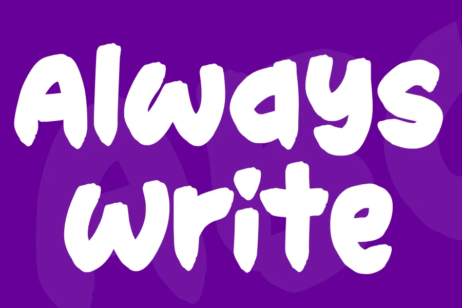 Always Write Font