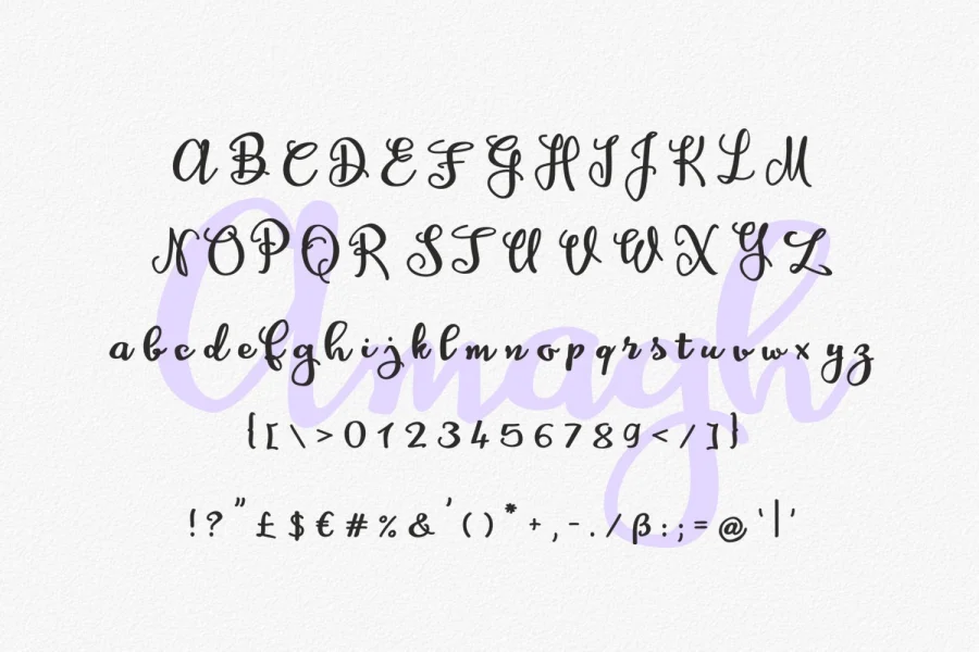 Amagh Font preview 4