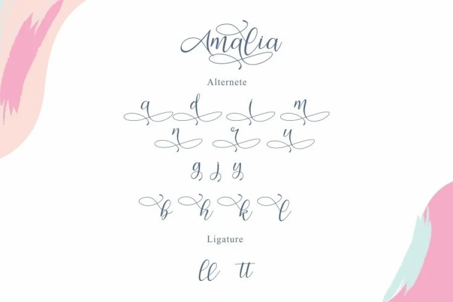 Amalia Font preview 7