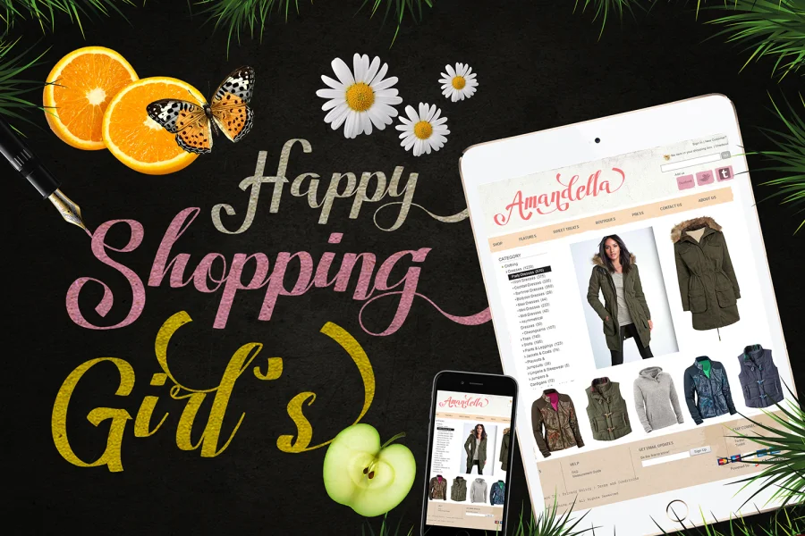 Amandella Script Font preview 2