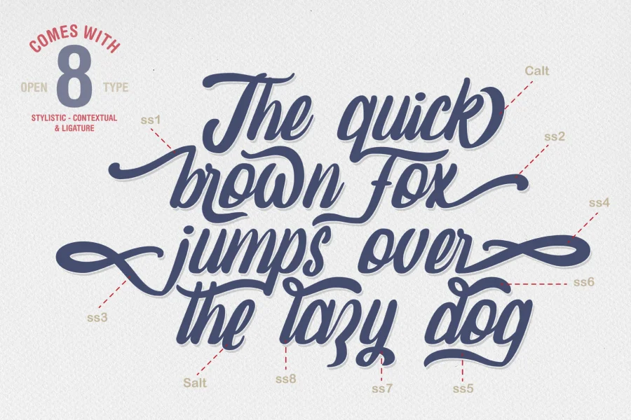 amaranthine demo Font preview 2