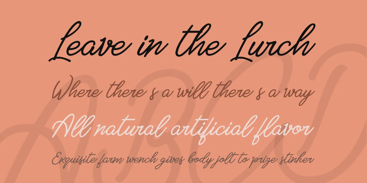 Amarula Personal Use Font preview 3