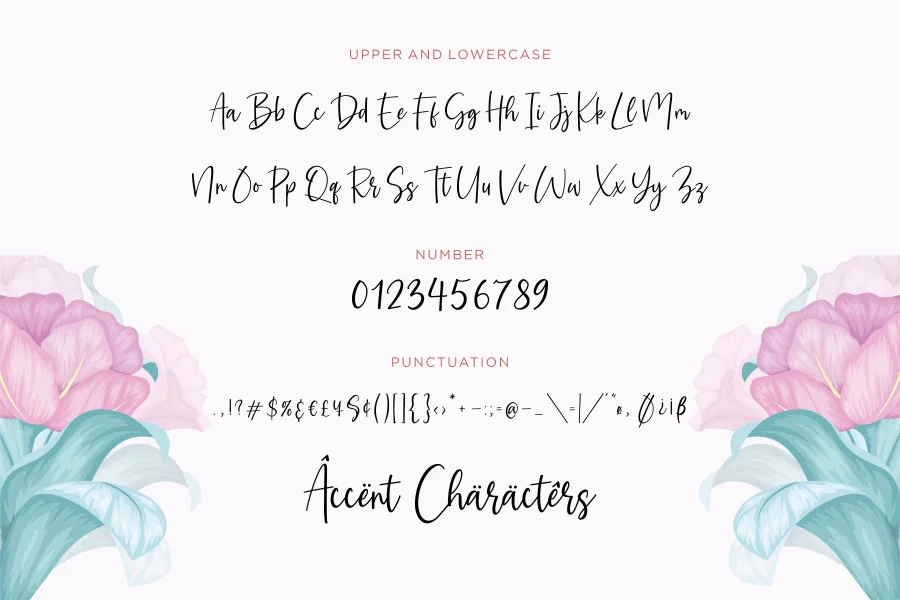 Amarylli Blossom Font preview 6