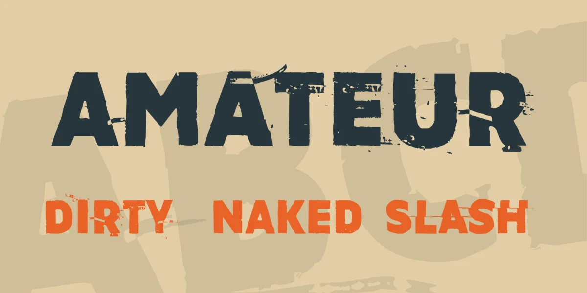 Amateur Font Family preview 2