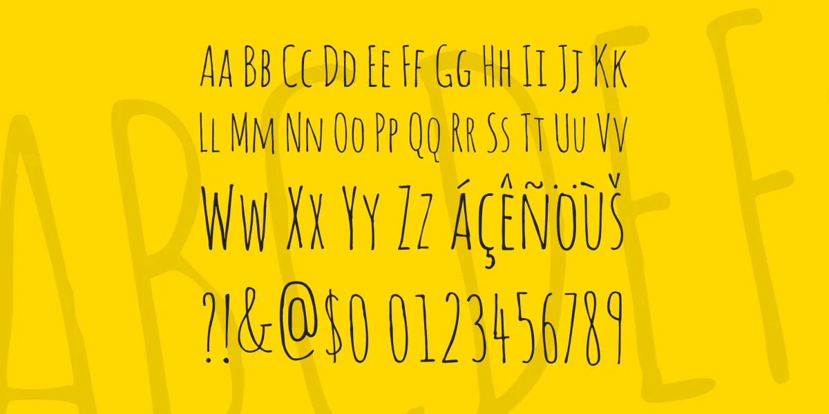 Amatic SC Font Family preview 3