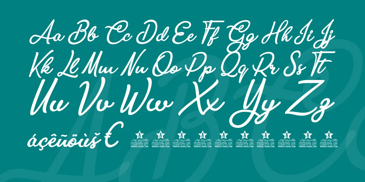 Ambar Pearl Personal Use Font preview 5