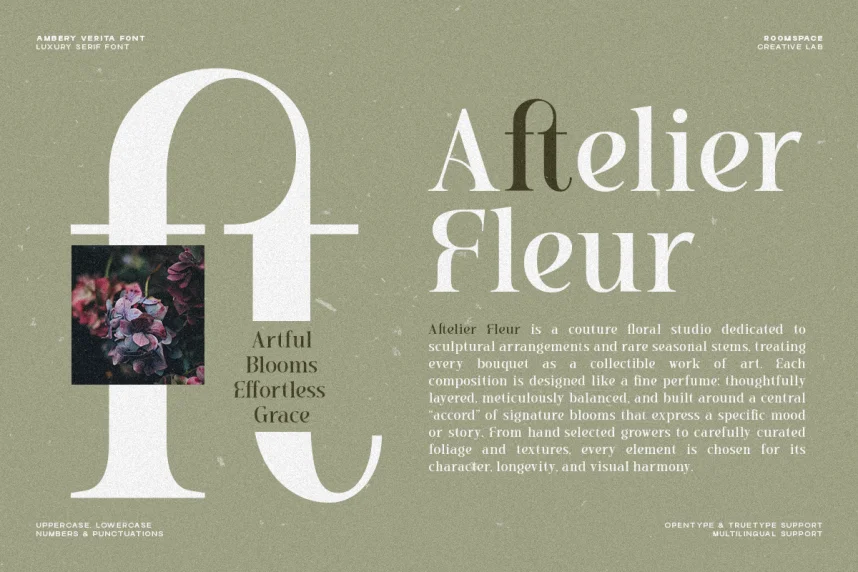 Ambery Verita Font preview 3