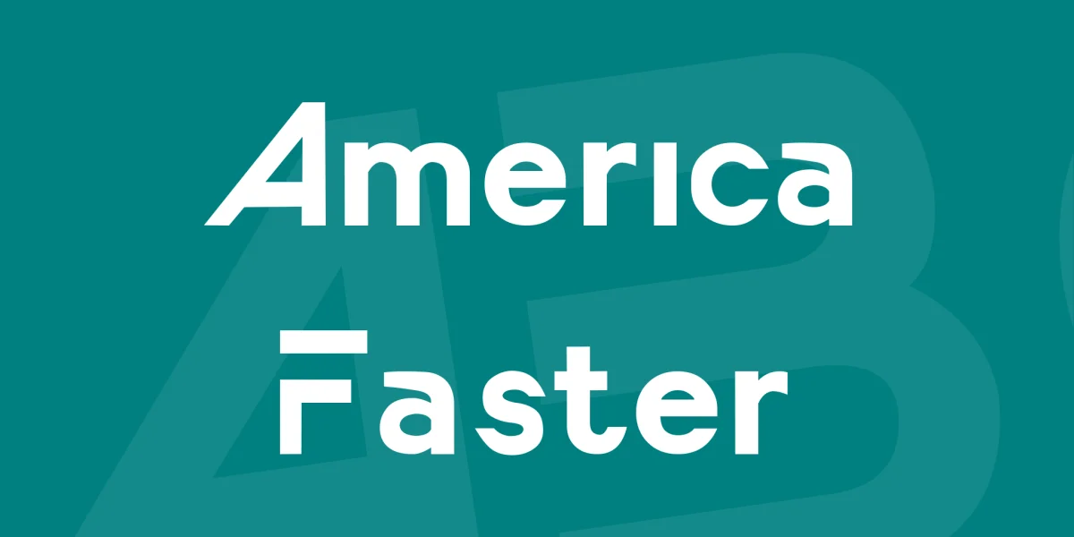America Faster Font
