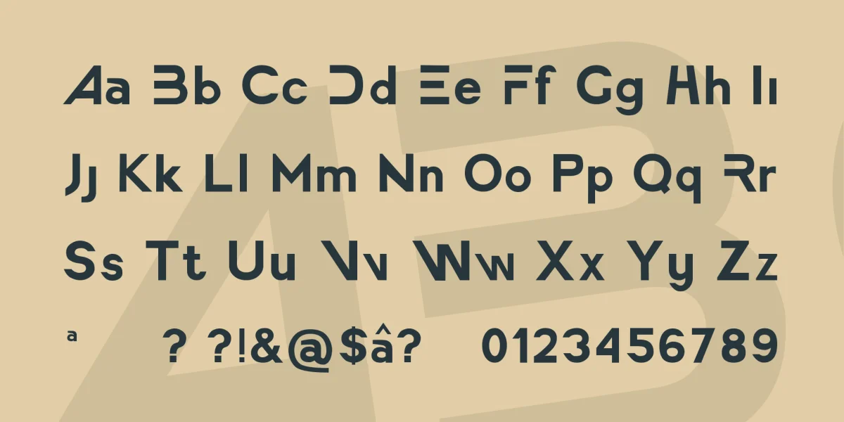 America Faster Font preview 3