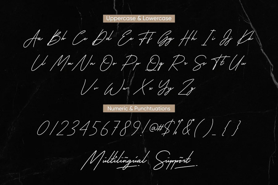 American Signature Font preview 5