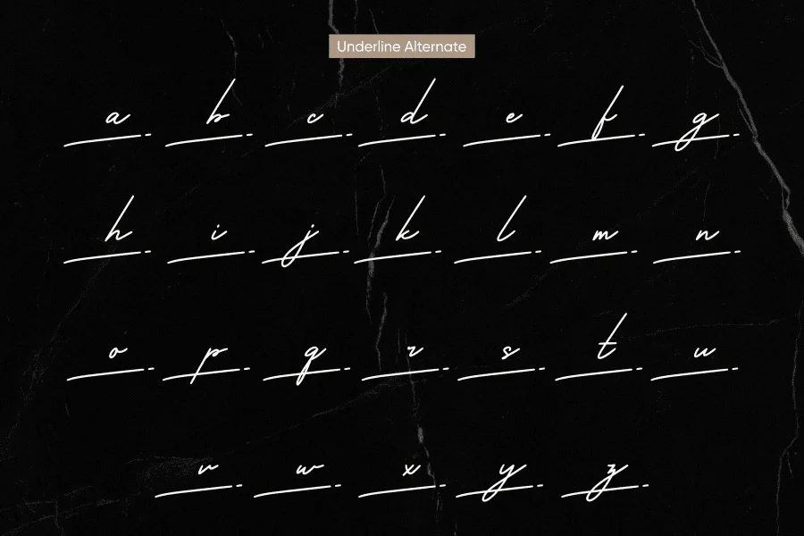 American Signature Font preview 6