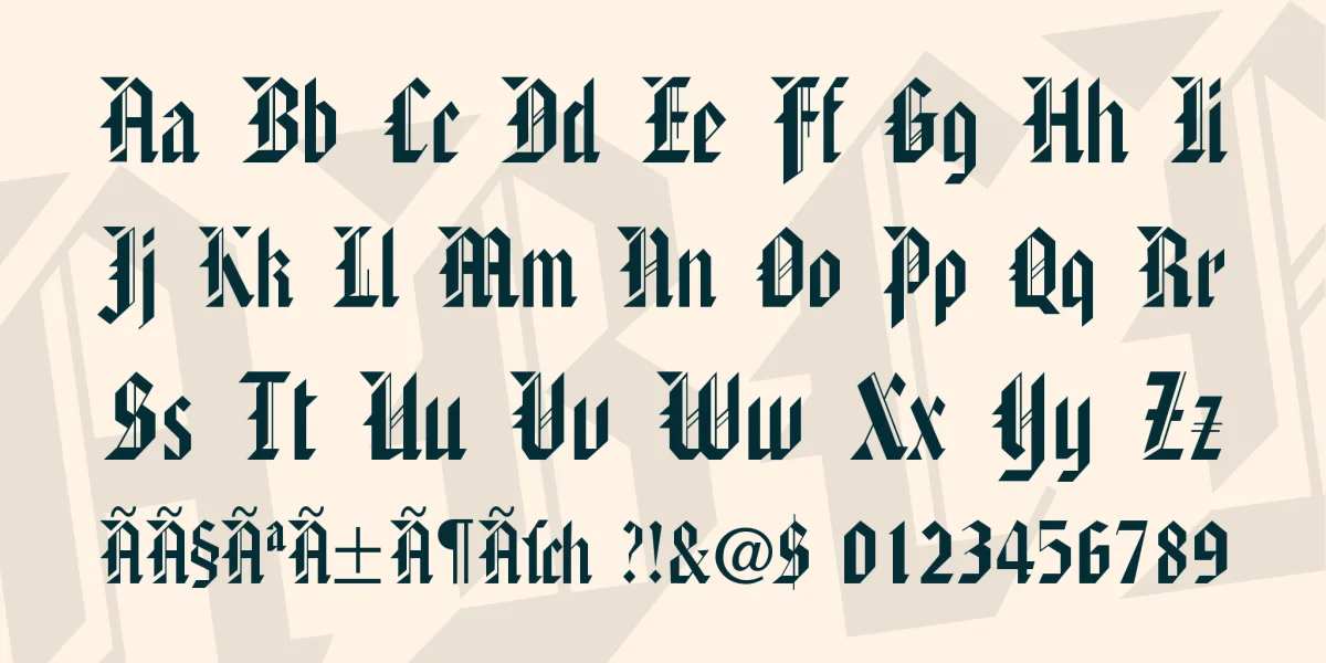 American Text Font preview 4