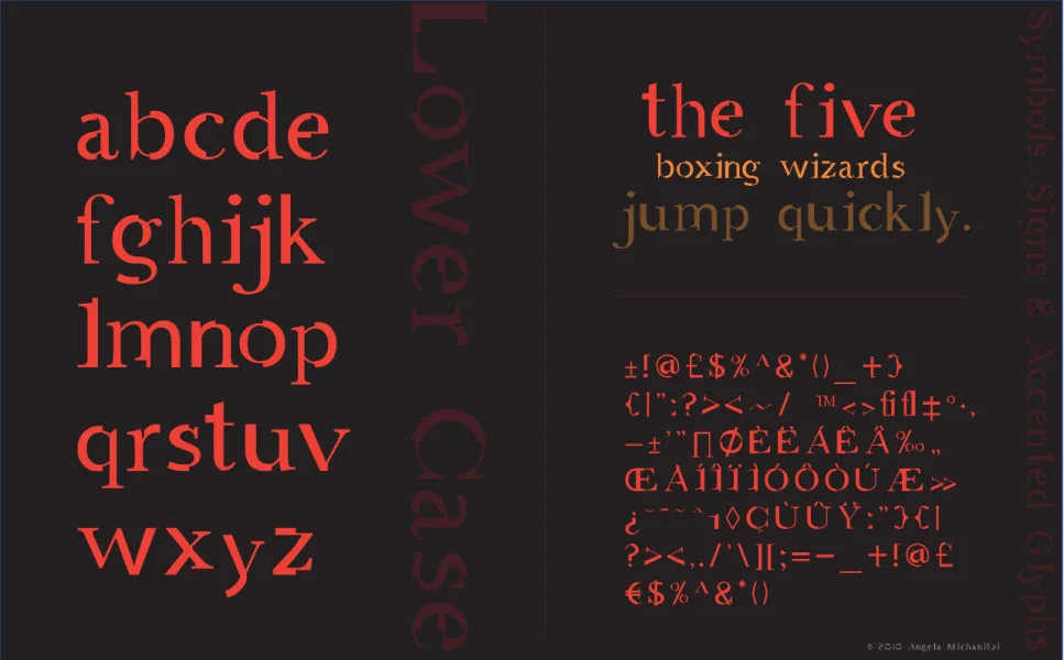 AMGaea Font preview 6