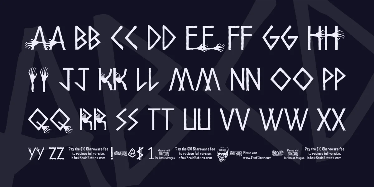 Amhole Font preview 2