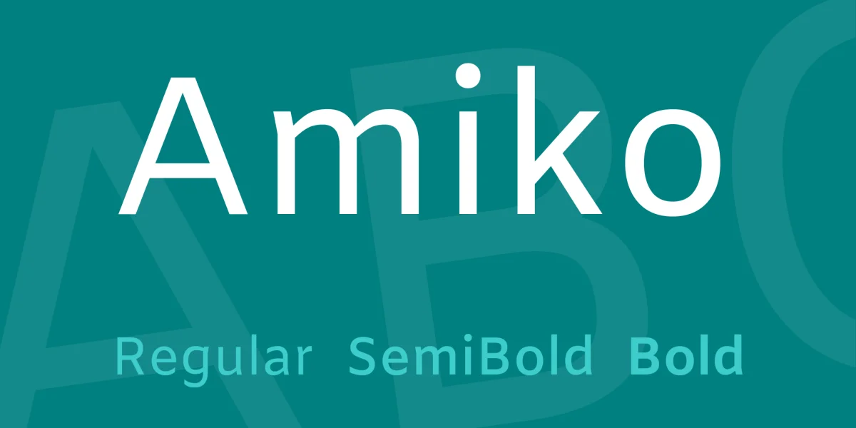 Amiko Font Family