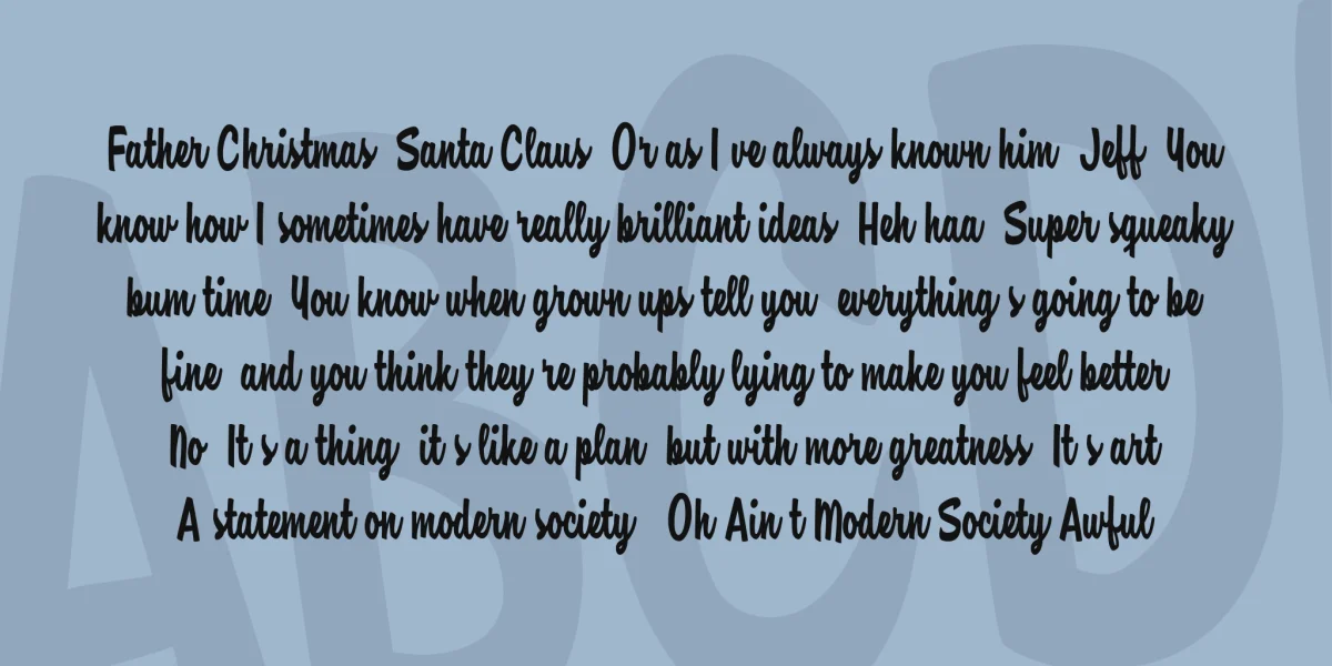 Amore Mio Personal Use Font preview 4