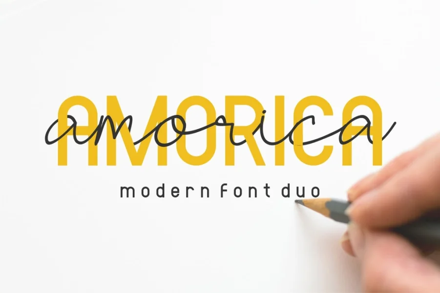 AMORICA Demo Font Family preview 2