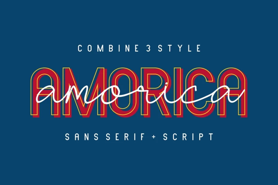 AMORICA Demo Font Family preview 7