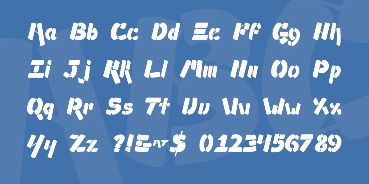 Ampad Font Family preview 3