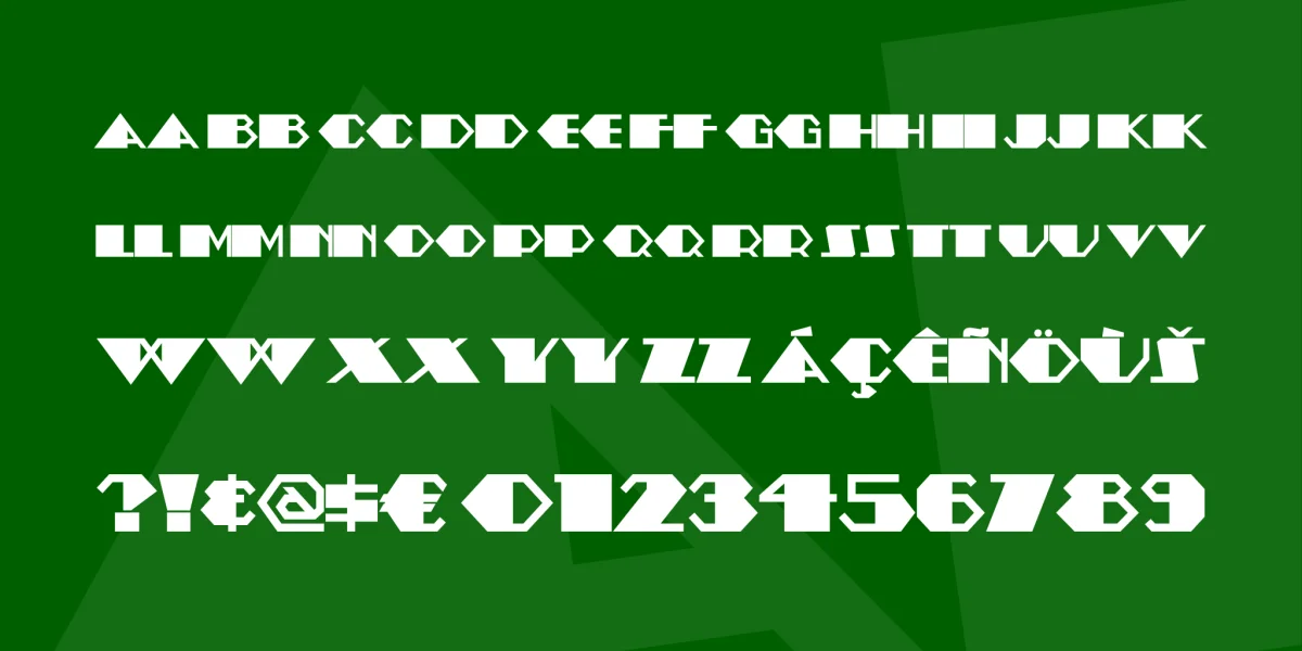 Amstel Heavy NF Font preview 3