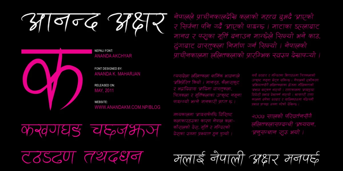 Ananda Akchyar Font Family preview 17