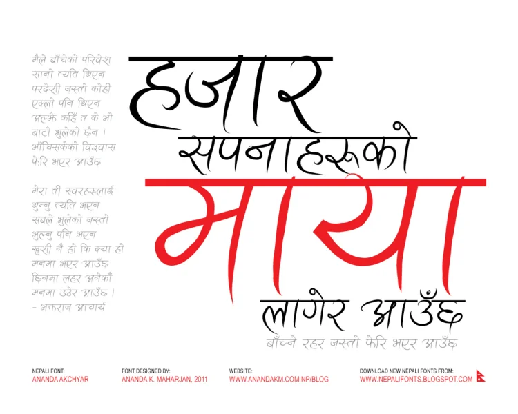 Ananda Akchyar Font Family preview 4