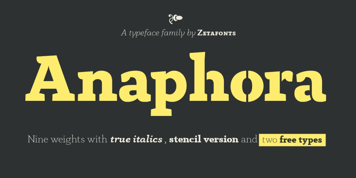 Anaphora Font Family