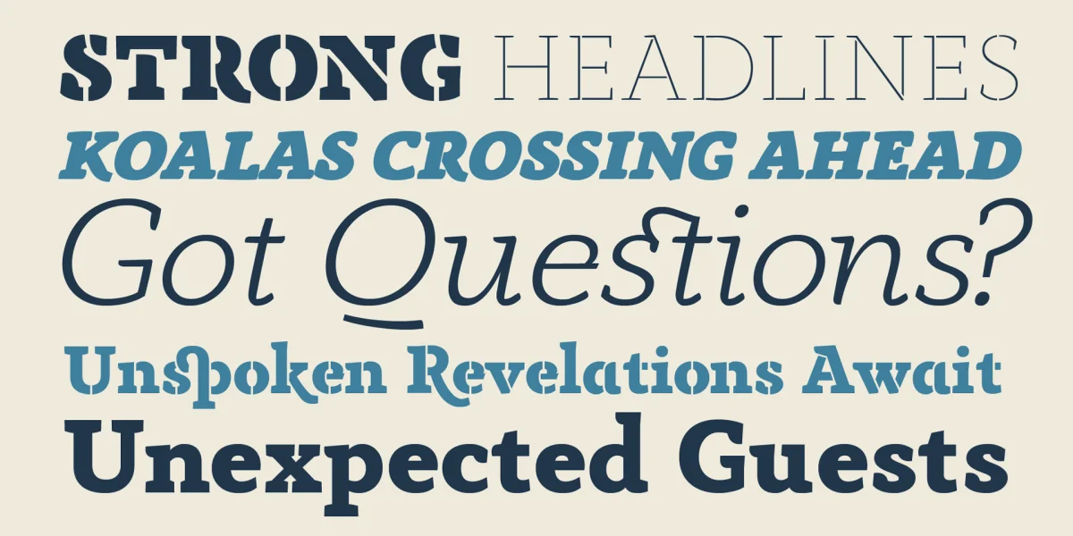 Anaphora Font Family preview 2