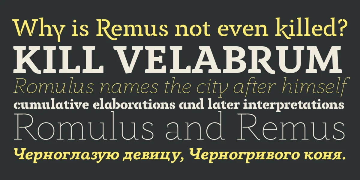 Anaphora Font Family preview 5