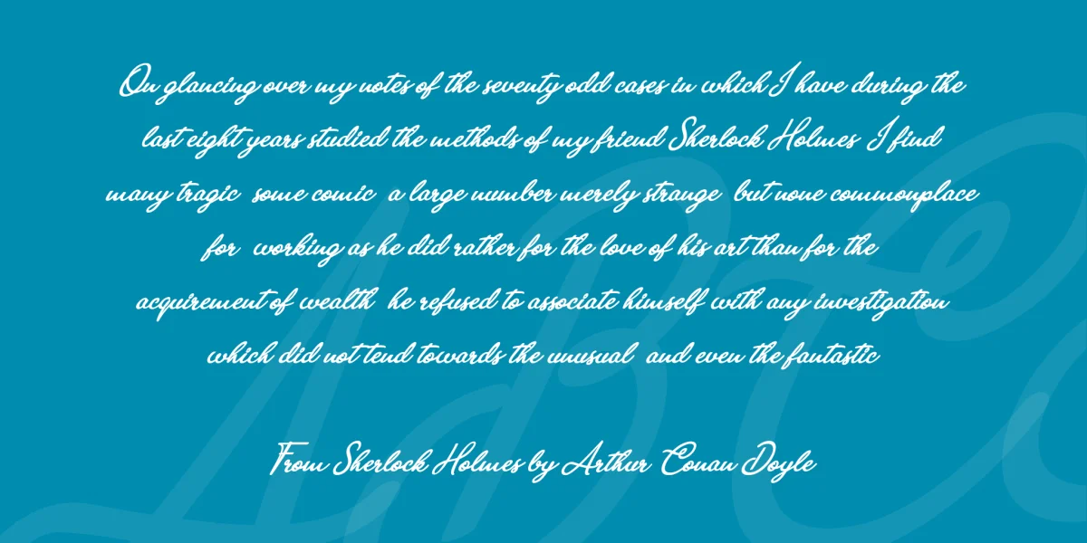 Anastasia Script Personal Use Font preview 4